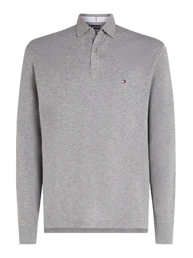 Polo's lange mouw grijs Tommy Hilfiger