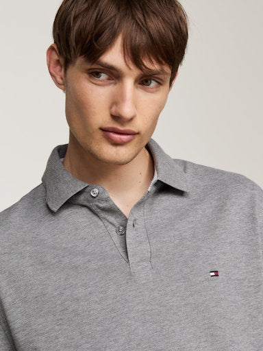Polo's lange mouw grijs Tommy Hilfiger