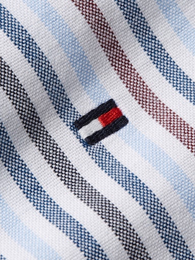 Hemden lange mouw blauw Tommy Hilfiger