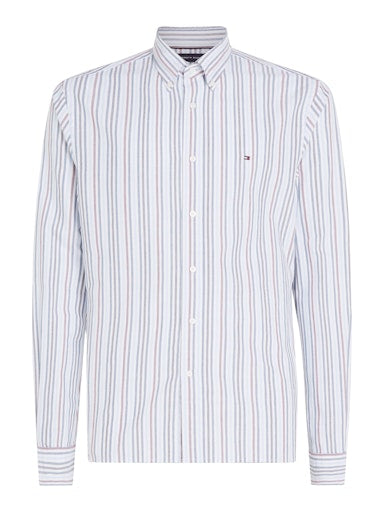 Hemden lange mouw blauw Tommy Hilfiger