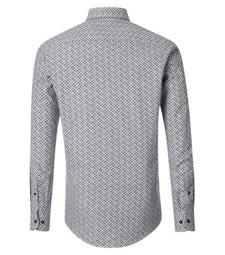 Hemden lange mouw blauw Casa Moda