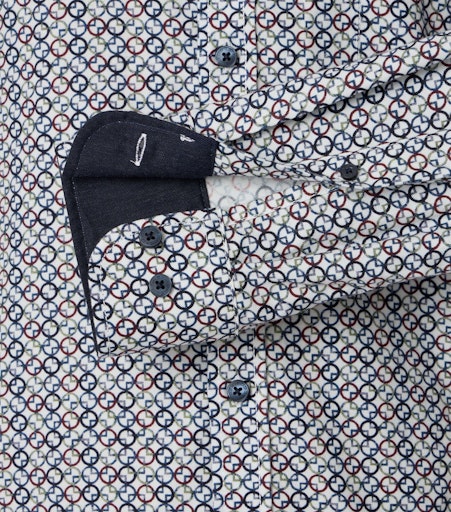 Hemden lange mouw blauw Casa Moda