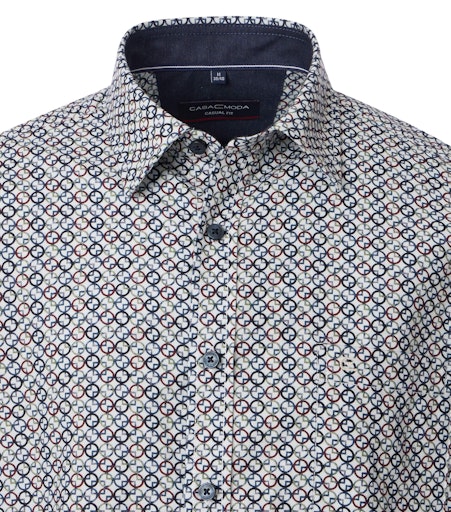 Hemden lange mouw blauw Casa Moda
