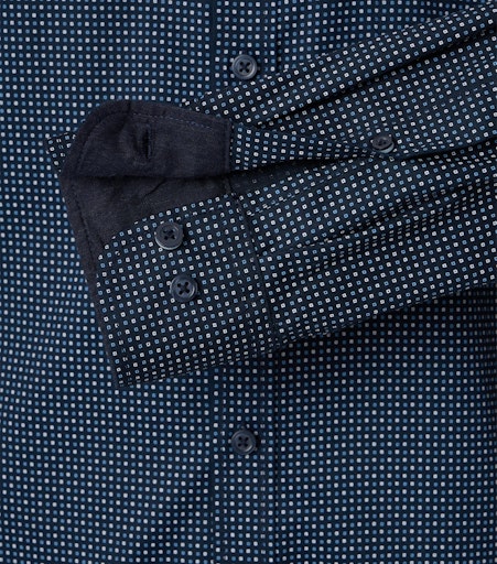 Hemden lange mouw blauw Casa Moda