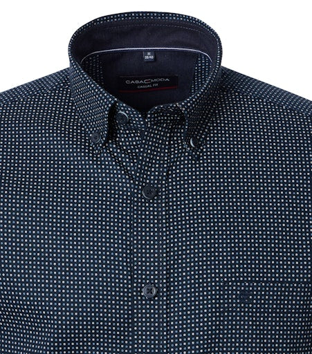 Hemden lange mouw blauw Casa Moda