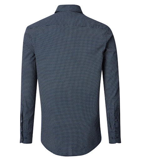 Hemden lange mouw blauw Casa Moda