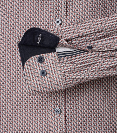 Hemden lange mouw grijs Casa Moda