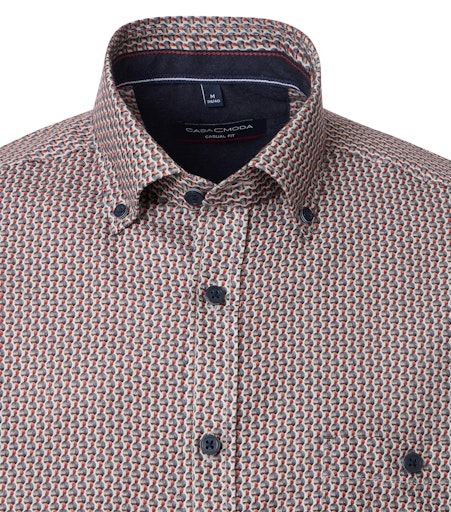 Hemden lange mouw grijs Casa Moda