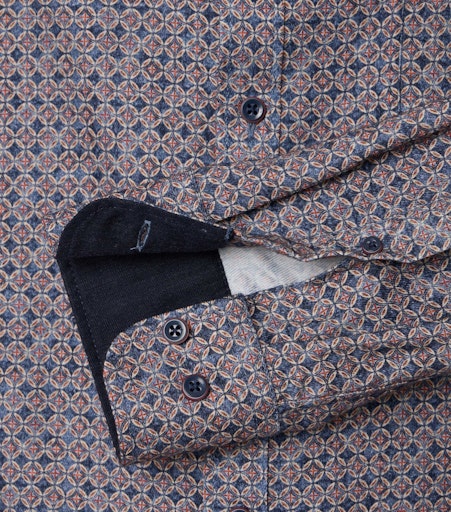 Hemden lange mouw blauw Casa Moda