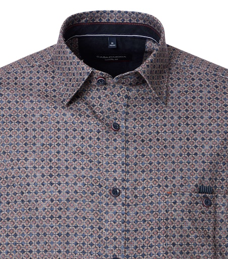 Hemden lange mouw blauw Casa Moda