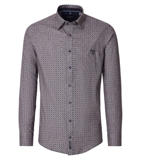 Hemden lange mouw blauw Casa Moda