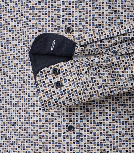 Hemden lange mouw blauw Casa Moda
