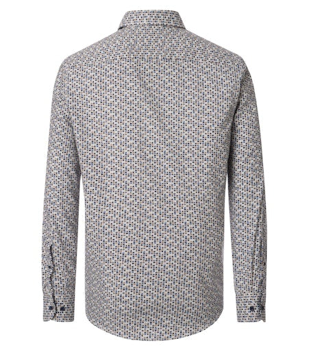 Hemden lange mouw blauw Casa Moda