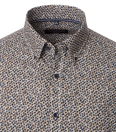 Hemden lange mouw bruin Casa Moda