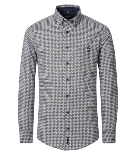 Hemden lange mouw blauw Casa Moda