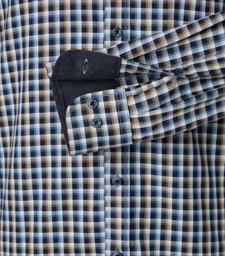 Hemden lange mouw blauw Casa Moda