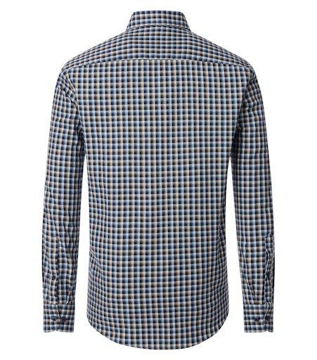 Hemden lange mouw blauw Casa Moda