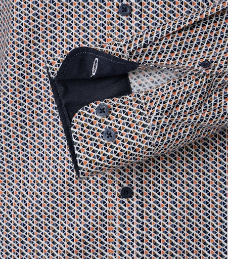 Hemden lange mouw oranje Casa Moda