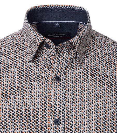 Hemden lange mouw oranje Casa Moda