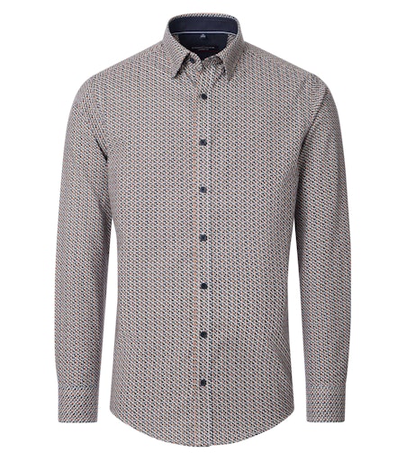 Hemden lange mouw oranje Casa Moda