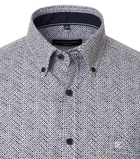 Hemden lange mouw blauw Casa Moda