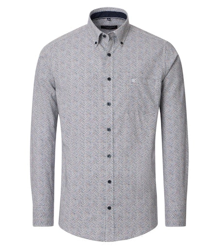 Hemden lange mouw blauw Casa Moda