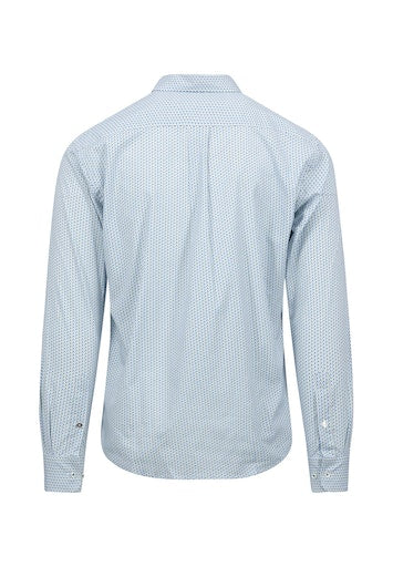 Hemden lange mouw blauw Fynch-Hatton
