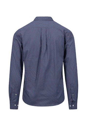 Hemden lange mouw blauw Fynch-Hatton