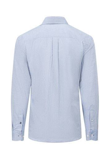 Hemden lange mouw blauw Fynch-Hatton