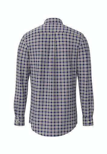 Hemden lange mouw blauw Fynch-Hatton