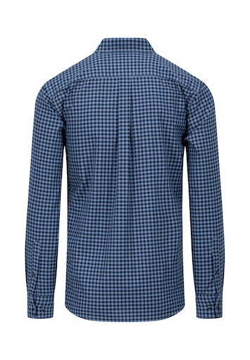 Hemden lange mouw blauw Fynch-Hatton