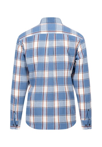 Hemden lange mouw blauw Fynch-Hatton