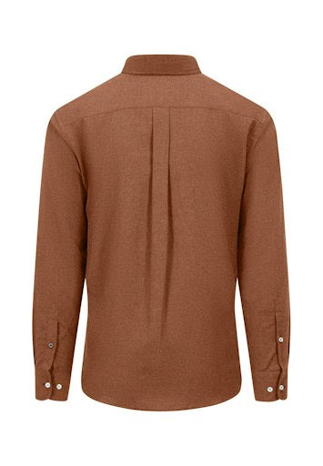 Hemden lange mouw bruin Fynch-Hatton