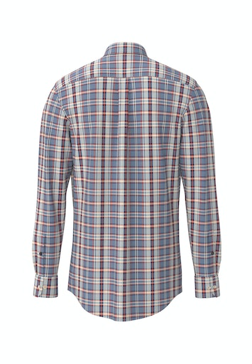 Hemden lange mouw blauw Fynch-Hatton