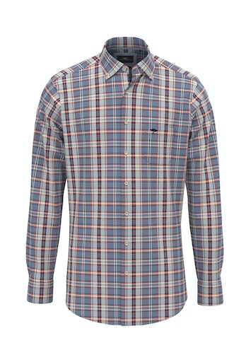 Hemden lange mouw blauw Fynch-Hatton