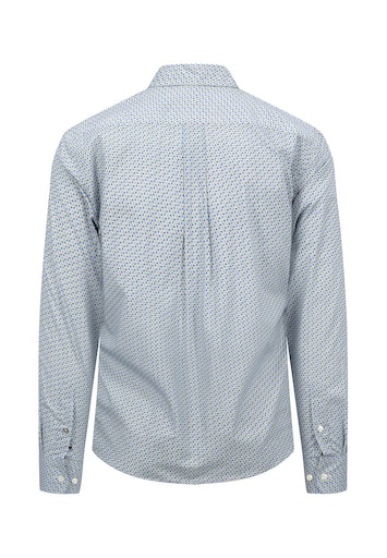Hemden lange mouw blauw Fynch-Hatton