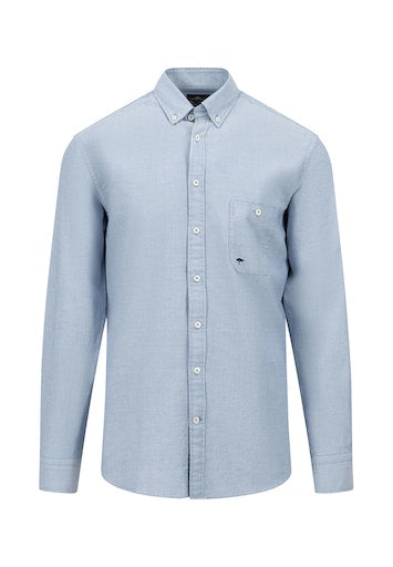 Hemden lange mouw blauw Fynch-Hatton