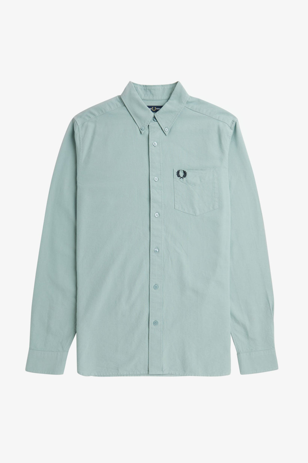 Hemden lange mouw blauw Fred Perry