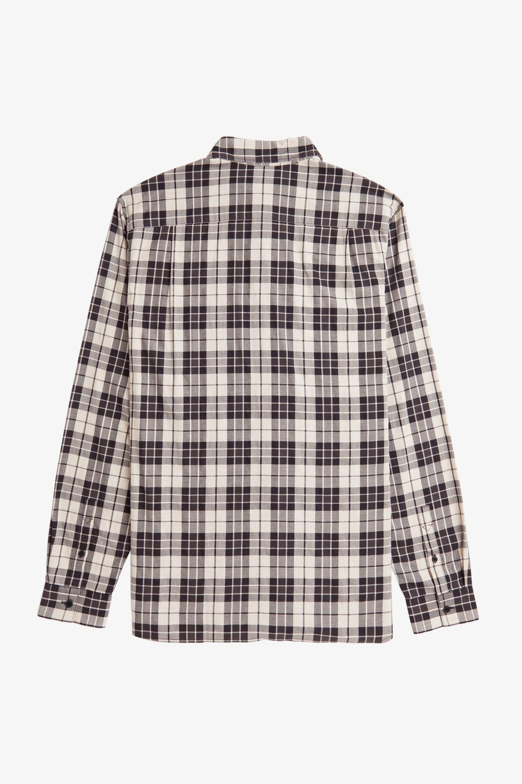 Hemden lange mouw beige Fred Perry