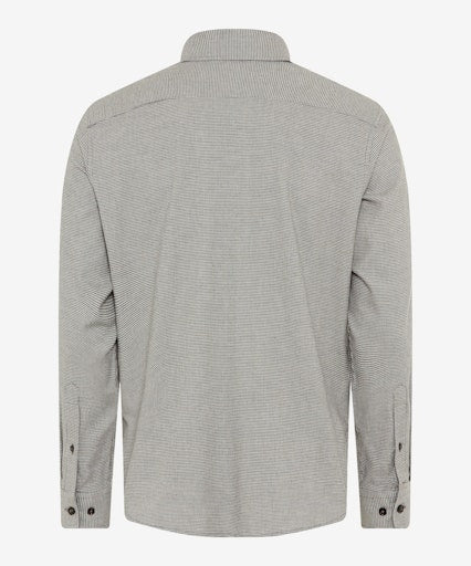 Hemden lange mouw grijs BRAX