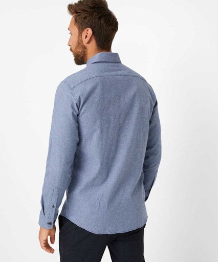 Hemden lange mouw blauw BRAX