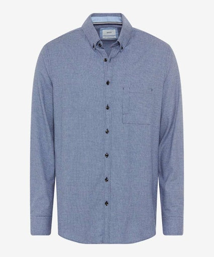 Hemden lange mouw blauw BRAX