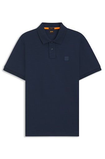 Polo's korte mouw blauw Boss Men Orange