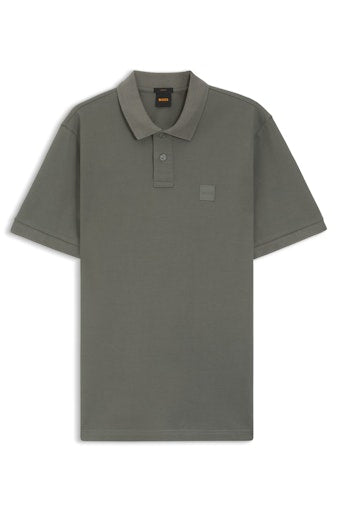 Polo's korte mouw beige Boss Men Orange