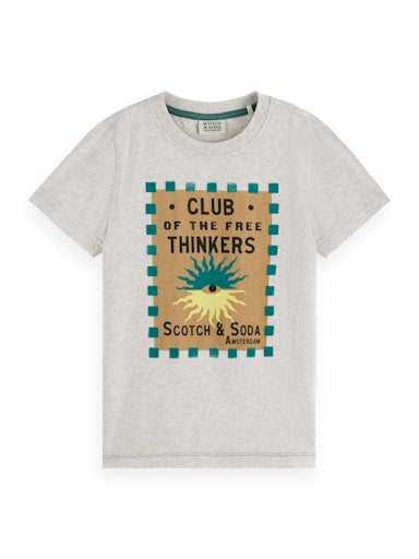 T-shirts korte mouw grijs Scotch & Soda