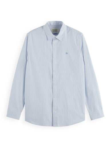 Hemden lange mouw blauw Scotch & Soda
