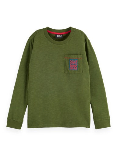 T-shirts lange mouw groen Scotch & Soda