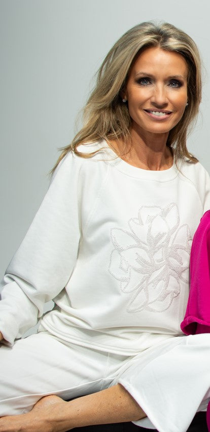 T-shirts lange mouw wit Margittes