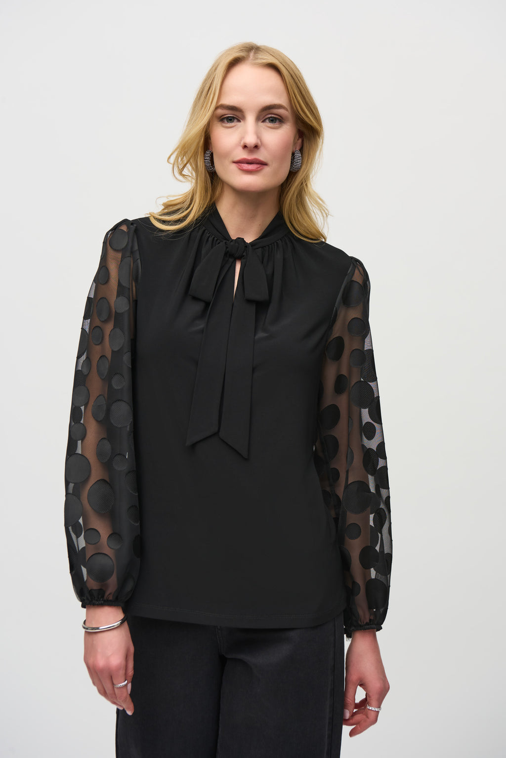Blouses lange mouw zwart Joseph Ribkoff