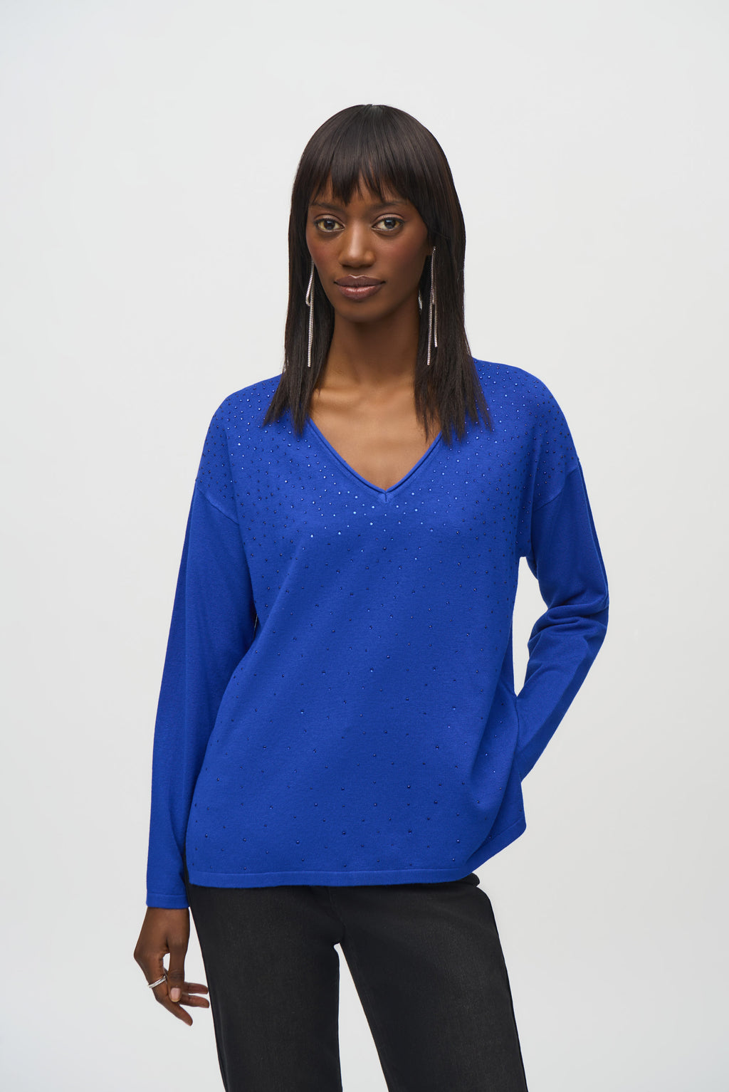 Blouses lange mouw blauw Joseph Ribkoff
